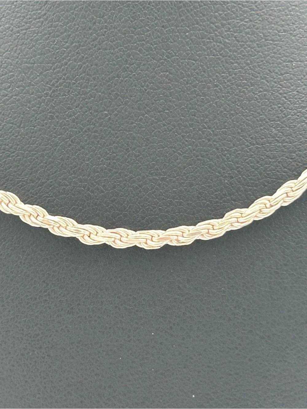 Sterling Silver Men’s Rope Chain Necklace